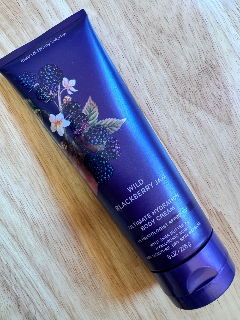 Bath & Body Works Wild Blackberry Jam Body Cream - Deep Purple